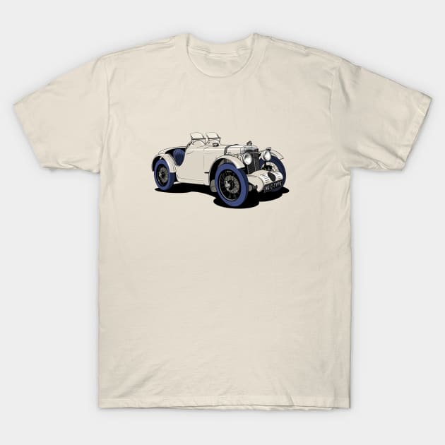 MG C-Type Vintage Racing Car T-Shirt by Webazoot